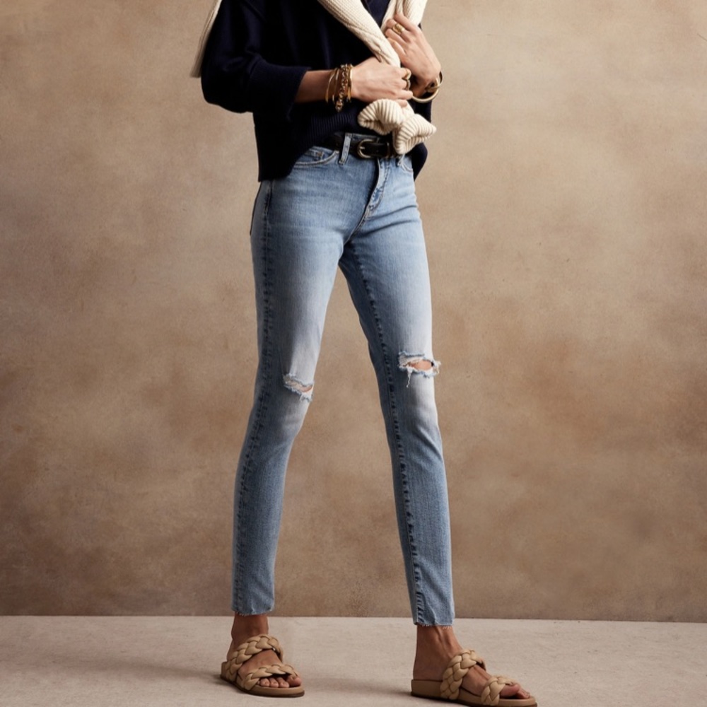 🤍 euc | br | skinny mid rise jeans